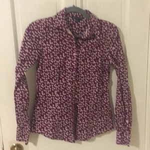 Purple floral Brooks Brothers button down